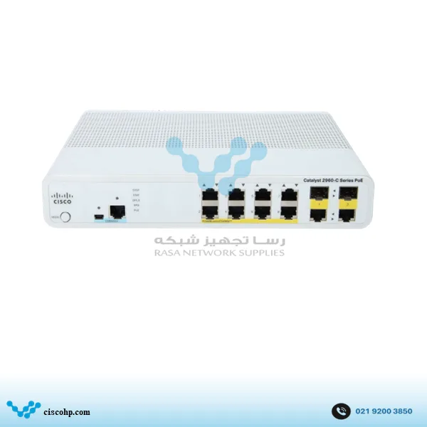 سوئیچ سیسکو مدل WS-C2960C-8PC-L