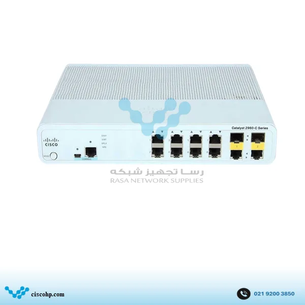 سوئیچ سیسکو مدل WS-C2960C-8TC-L
