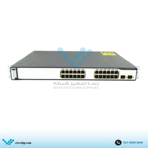 سوئیچ سیسکو مدل WS-C3750-24PS-S